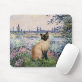 セーヌ通りシールポイントシャム猫 マウスパッド (マウス)