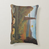 セーヌ&エッフェルタワーアットサンセットバイアンリ・ルソー アクセントクッション (裏面(縦))