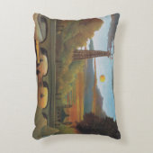 セーヌ&エッフェルタワーアットサンセットバイアンリ・ルソー アクセントクッション (正面(垂直))