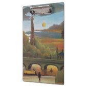 セーヌ&エッフェルタワーアットサンセットバイアンリ・ルソー クリップボード (左)