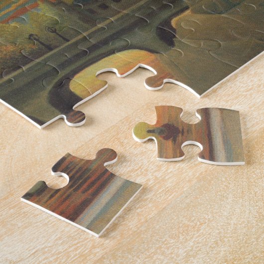 セーヌ&エッフェルタワーアットサンセットバイアンリ・ルソー ジグソーパズル (側面)