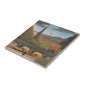 セーヌ&エッフェルタワーアットサンセットバイアンリ・ルソー タイル (側面)