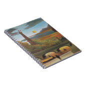 セーヌ&エッフェルタワーアットサンセットバイアンリ・ルソー ノートブック (右側)