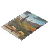 セーヌ&エッフェルタワーアットサンセットバイアンリ・ルソー ノートブック (左側)