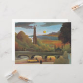 セーヌ&エッフェルタワーin the Sunset （パリ、フランス） カード (正面/裏面インサイチュ)