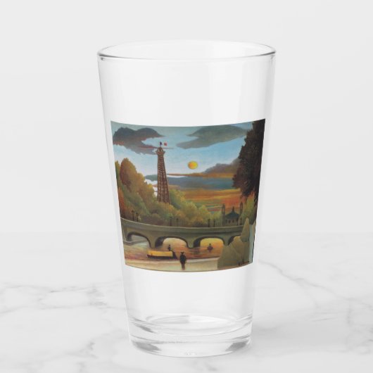 セーヌ&エッフェルタワーin the Sunset (パリ、フランス) タンブラーグラス (正面)