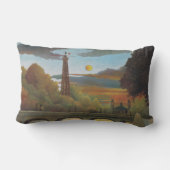 セーヌ&エッフェルタワーin the Sunset （パリ、フランス） ランバークッション (裏面)