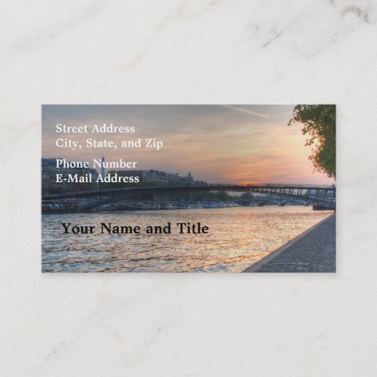 セーヌ・サンセット 名刺 (正面)