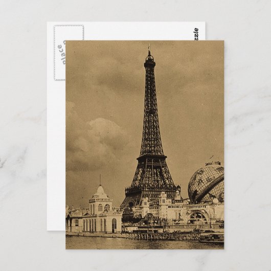 セーヌ・パリ万博エッフェルタワー ポストカード (正面/裏面)
