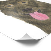 セーパーソナライズされたブル・シェパード・アート フォトプリント            (角)