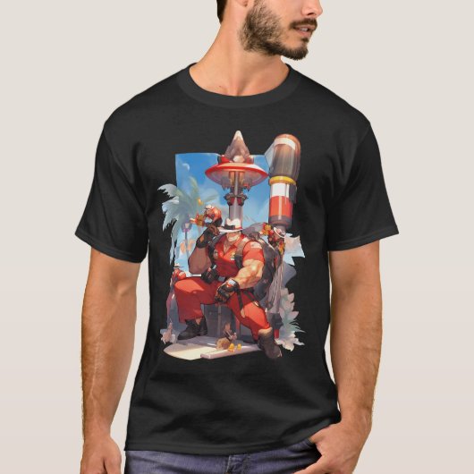セーフガードのアニメアート Tシャツ (正面)