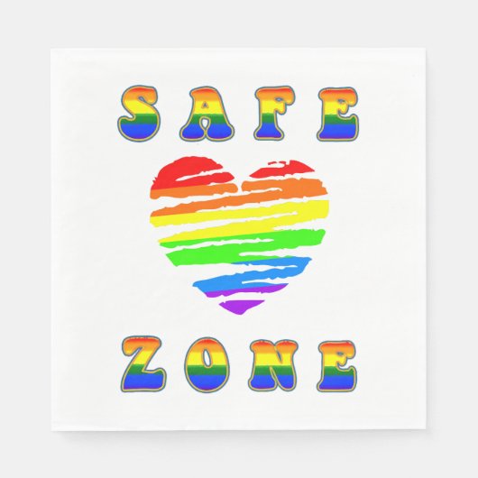 セーフゾーンLGBTQ+ スタンダードランチョンナプキン (正面)