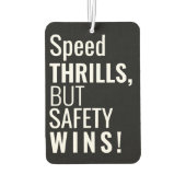 セーフティカスタムスローガンのモダン写真 カーエアーフレッシュナー (裏面)