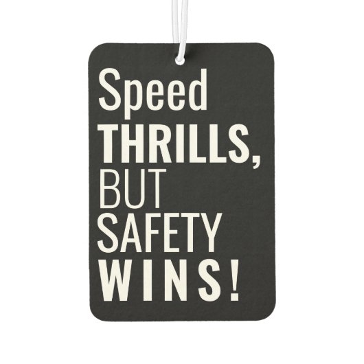 セーフティカスタムスローガンのモダン写真 カーエアーフレッシュナー (裏面)