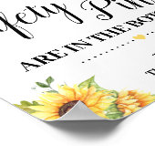 セーフティピンゲームのサインベビーシャワー数を推測 ポスター (角)