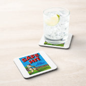 セーフヒットヴィンテージラベルアート コースター (右側)