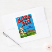 セーフヒットヴィンテージラベルアート スクエアシール (封筒)