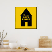 セーフプレイス標識 ポスター (キッチン)