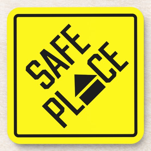 セーフプレース懸命プラスチックコースター コースター (正面)