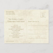 セーブザデートビンテージクリスマスエンジェルポストカード ポストカード (裏面)