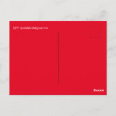 セーブザデートファミリークリスマスミールフランネル招待状 ポストカード (裏面)