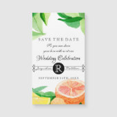 セーブザデートマグネットシトラスフルーツレモンオレンジ (正面)