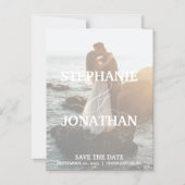 セーブザデートマグネット(名前が白い) マグネット招待状 (正面)