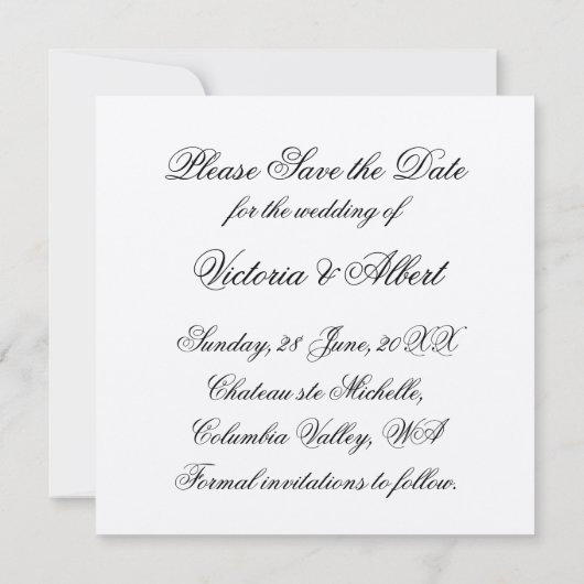 セーブザデート (裏面)