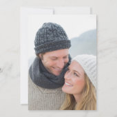 セーブザデート.ほこりっぽい青 |ブルゴーニュ結婚の写真 招待状 (裏面)