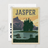 セーブザデート | アルバータ州ジャスパー国立公園 案内ポストカード (正面/裏面)