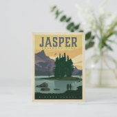 セーブザデート | アルバータ州ジャスパー国立公園 案内ポストカード (スタンド正面)
