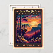 セーブザデート |アーカンソー招待状はがき ポストカード (正面/裏面)
