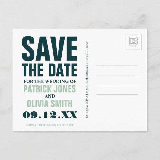 セーブザデート | イタリア，フィレンツェ 案内ポストカード (裏面)