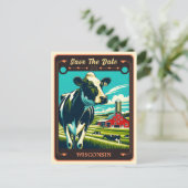 セーブザデート |ウィスコンシン招待状はがき ポストカード (スタンド正面)