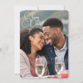 セーブザデート | カップルエレガント写真 (正面)