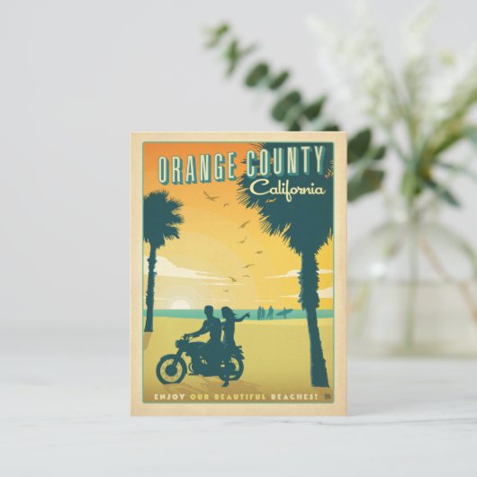 セーブザデート | カリフォルニア州オレンジカウンティ 案内ポストカード (スタンド正面)
