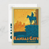 セーブザデート | カンザスシティー、MO 案内ポストカード (正面/裏面)