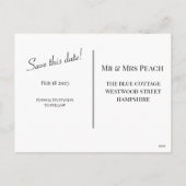 セーブザデート，クラシックグリーンホリデーポストカード シーズンポストカード (裏面)