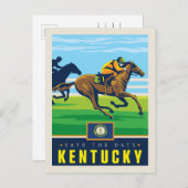 セーブザデート | ケンタッキー インビテーションポストカード (正面/裏面)