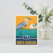 セーブザデート | サウスカロライナ インビテーションポストカード (スタンド正面)