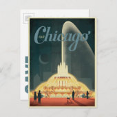 セーブザデート | シカゴ(IL) – シカゴ訪問 案内ポストカード (正面/裏面)