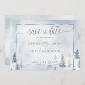 セーブザデート |シルバーブルー冬のワンダーランド (正面/裏面)
