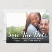 セーブザデート | シンプル写真テンプレート マグネット招待状 (正面)