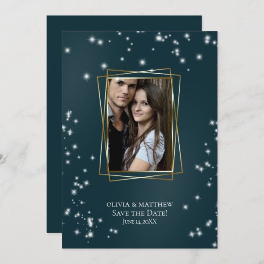 セーブザデート | シーサイエレガントドシーチュールアルバー 招待状 (正面/裏面)