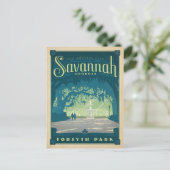 セーブザデート | ジョージア州,サバンナ 案内ポストカード (スタンド正面)