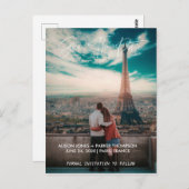 セーブザデート |タイポグラフィ ポストカード (正面/裏面)