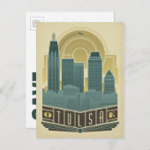 セーブザデート | タルサOK 案内ポストカード (正面/裏面)