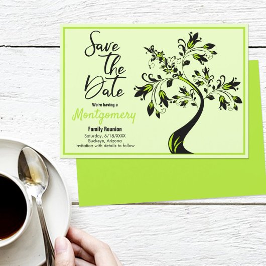 セーブザデート |ツリーモダンファミリ懇親会 案内状