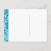 セーブザデート |ティール（緑がかった色）シーケンス 案内ポストカード (裏面)