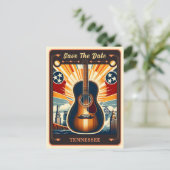 セーブザデート |テネシー招待状はがき ポストカード (スタンド正面)